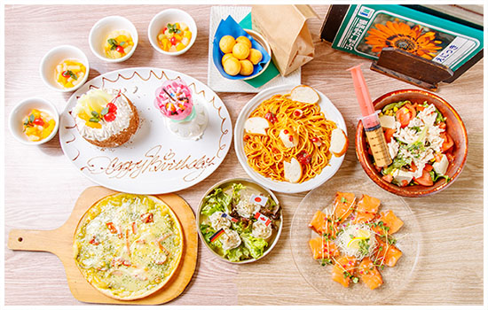 個室居酒屋 6年4組：おすすめ【誕生日会】全9品　誕生日ケーキつき