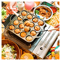 【たこ焼き食べ放題コース】